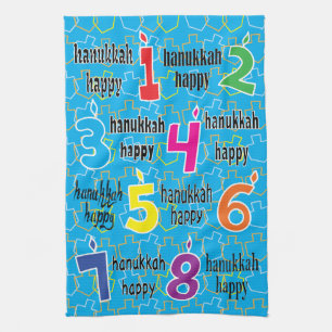 Serviette de cuisine "Hanoukka Happy 8 Nights" Ser