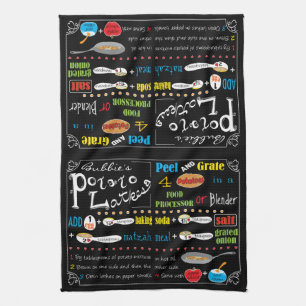 Serviette de cuisine "Hanoukka Potato Latke Recipe