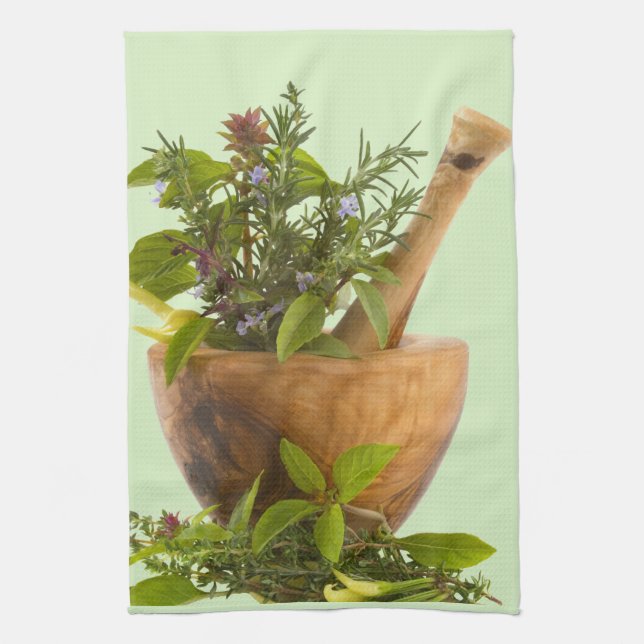Serviette de cuisine--Herbes (Vertical)
