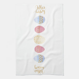 Serviette de cuisine heureuse de Pâques