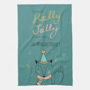 Serviette de cuisine Holly Jolly ⎢ Monogram