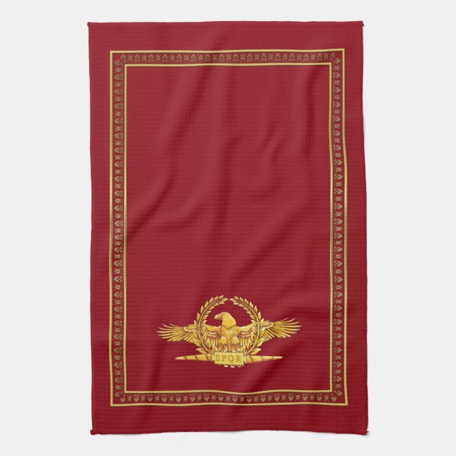 Serviette de cuisine impériale romaine de SPQR (Vertical)