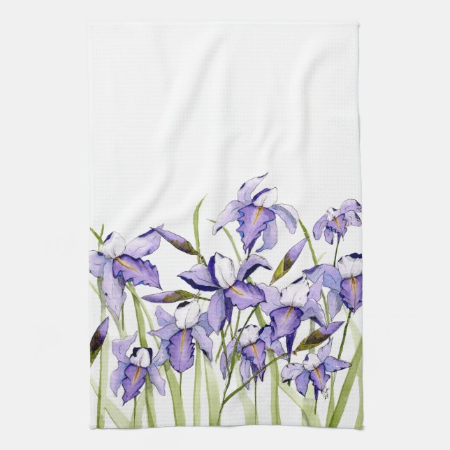 Serviette de cuisine Irises (Vertical)