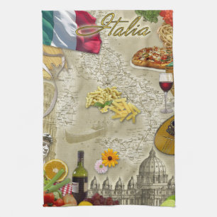 Serviette de cuisine Italia