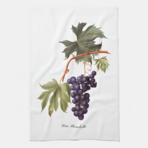 Serviette de cuisine italienne de raisins rouges