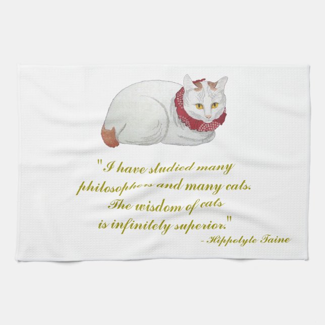 Serviette de cuisine japonaise de citation de (Horizontal)