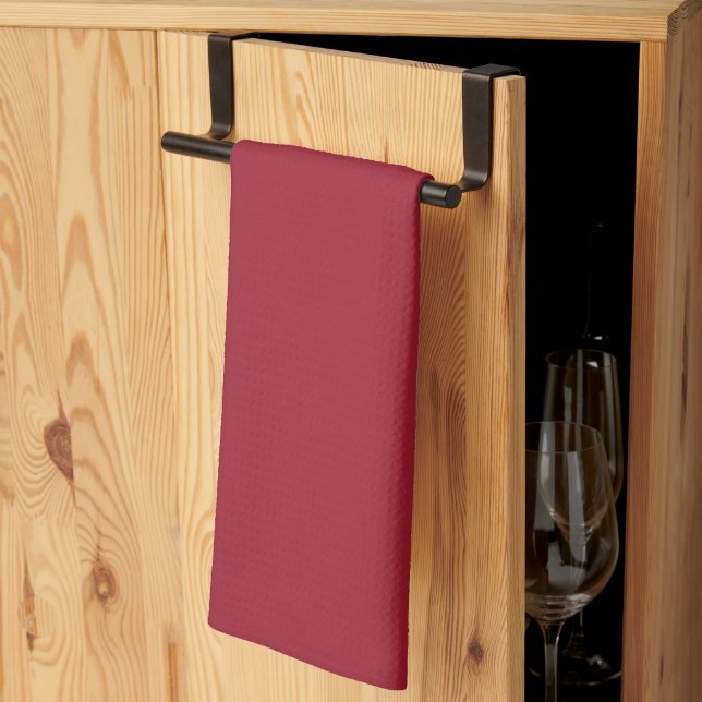 Serviette de cuisine+Jester rouge (Pliage en tiers)