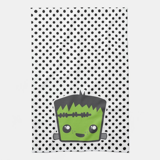 Serviette de cuisine Kawaii Frankenstein (Vertical)
