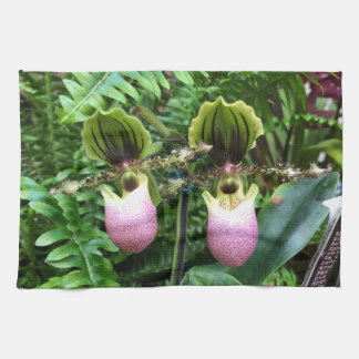 Serviette de cuisine Lady Slipper Orchids