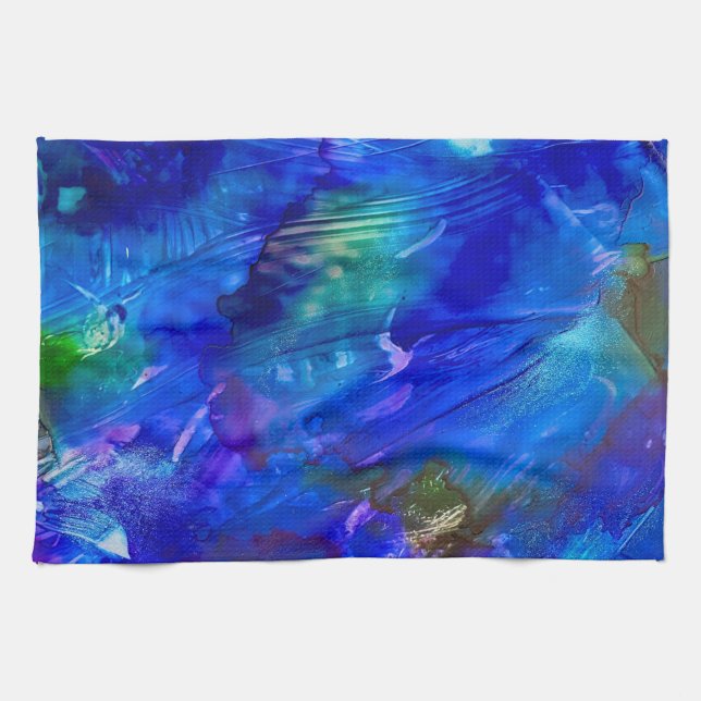 Serviette de cuisine Lagon Bleu (Horizontal)