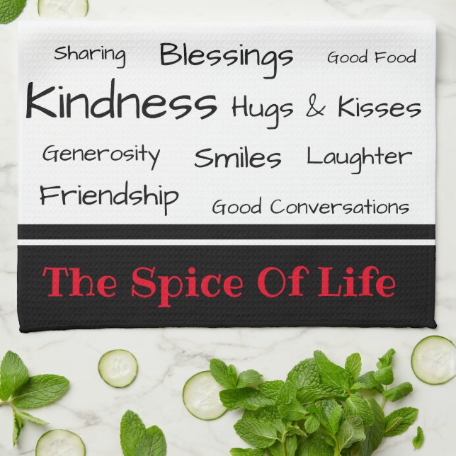 Serviette de cuisine-Le Spice of Life (Plié)