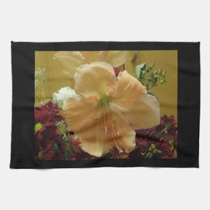 Serviette de cuisine Lily Bouquet rose