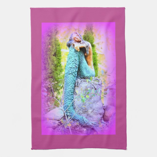 serviette de cuisine mermaid rêveuse (Vertical)