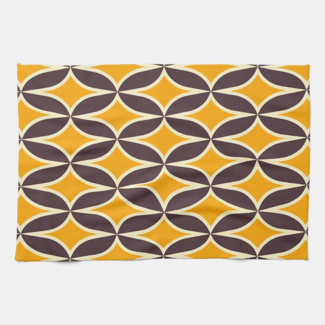 Serviette de cuisine moderne du milieu du siècle (Horizontal)