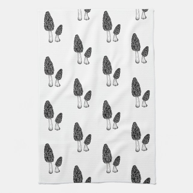 Serviette de cuisine Morel Mushroom (Vertical)