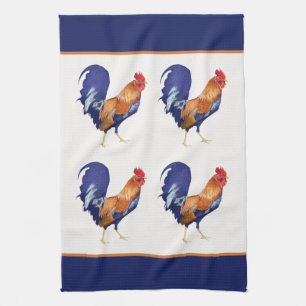 Serviette de cuisine motif à coq