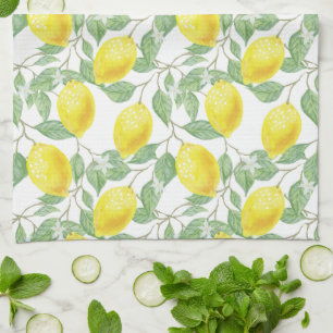 Serviette de cuisine Motif citron de campagne