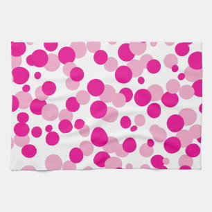 Serviette de cuisine Motif en bulle rose