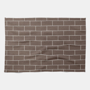 Serviette de cuisine murale en briques