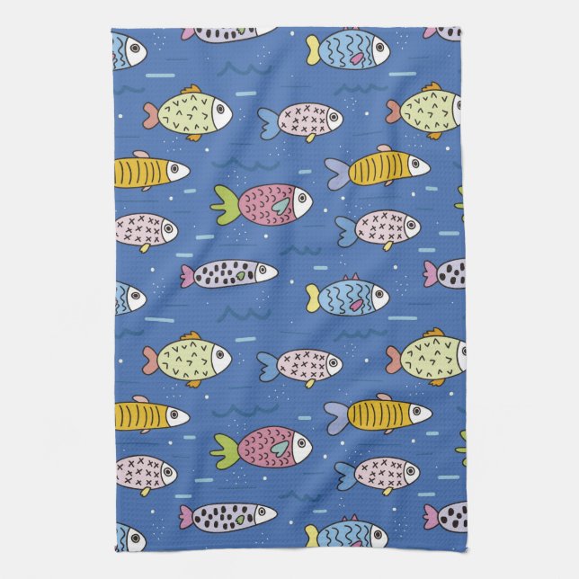 serviette de cuisine ocean life (Vertical)