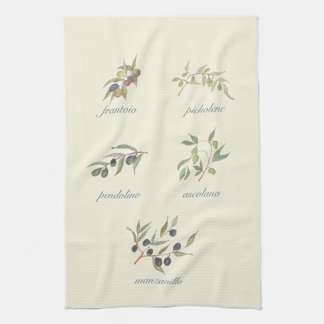 Serviette de cuisine olive (Vertical)