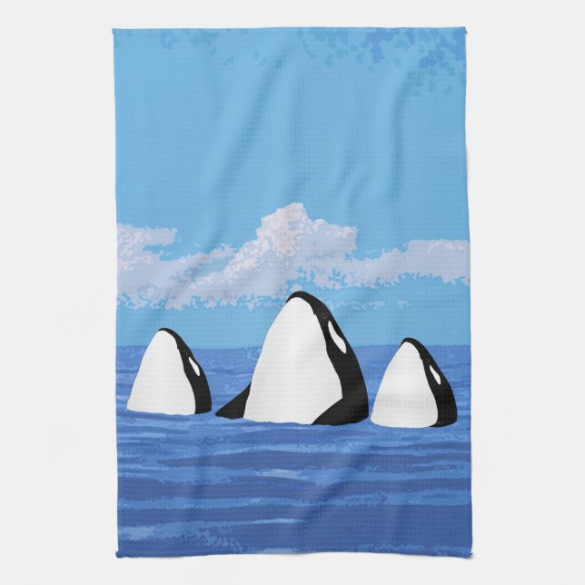 Serviette de cuisine Orcas (Vertical)