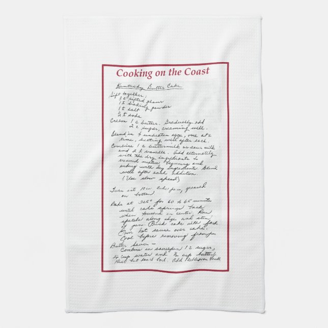 Serviette de cuisine originale de gâteau de beurre (Vertical)