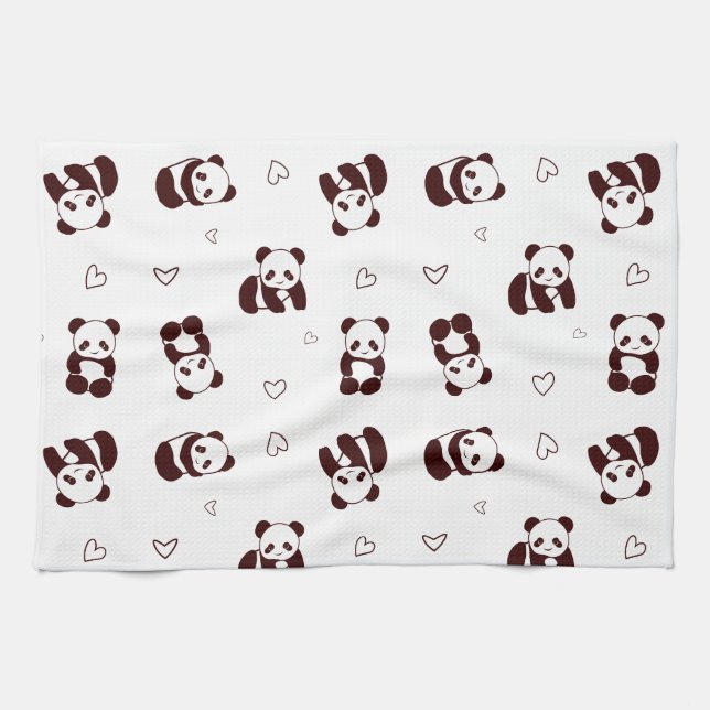 Serviette de cuisine Panda (Horizontal)