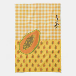 Serviette de cuisine Papaya Plaid