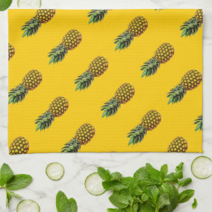 Serviette de cuisine personnalisée avec ananas