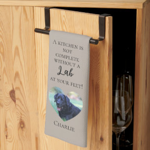 Serviette de cuisine personnalisée avec photo et n
