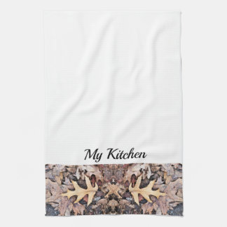 Serviette de cuisine personnalisée - Feuilles en c