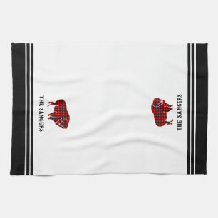 Serviette de cuisine personnalisée pour le bison r