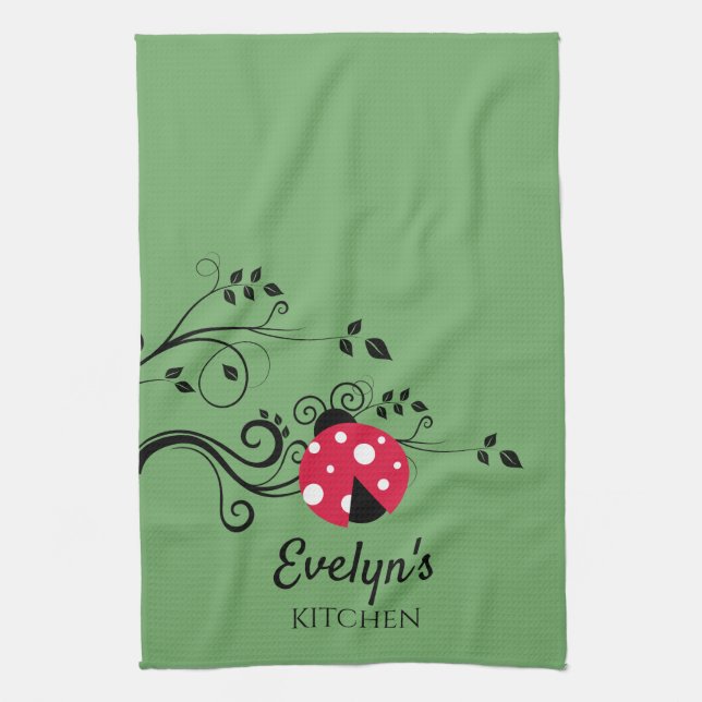 Serviette de cuisine personnalisée pour petite dam (Vertical)
