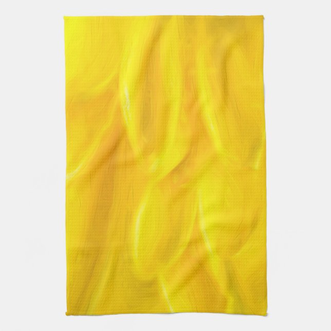 Serviette de cuisine Pétales Jaunes 16" x 24" (Vertical)