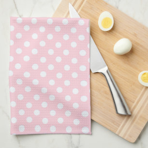 Serviette de cuisine pois Pastel Pink