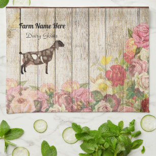 Serviette de cuisine pour chèvre laitière nubien