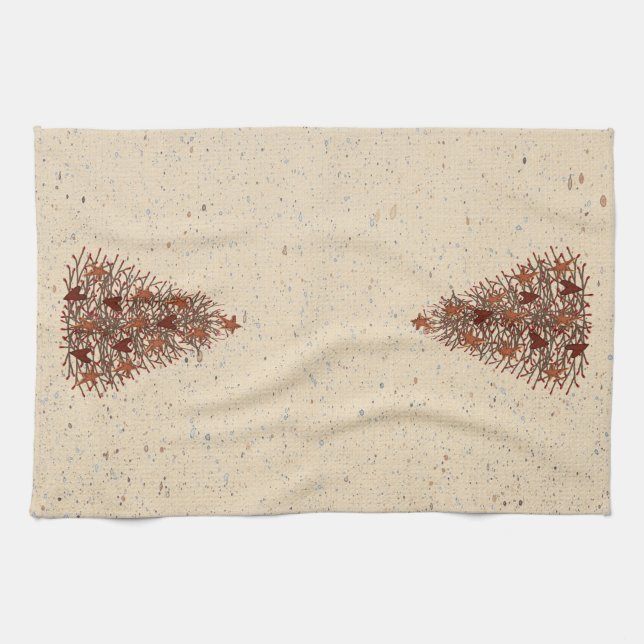 Serviette de cuisine Primitive Christmas Tree (Horizontal)