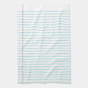 Serviette de cuisine rayée par école d'impression