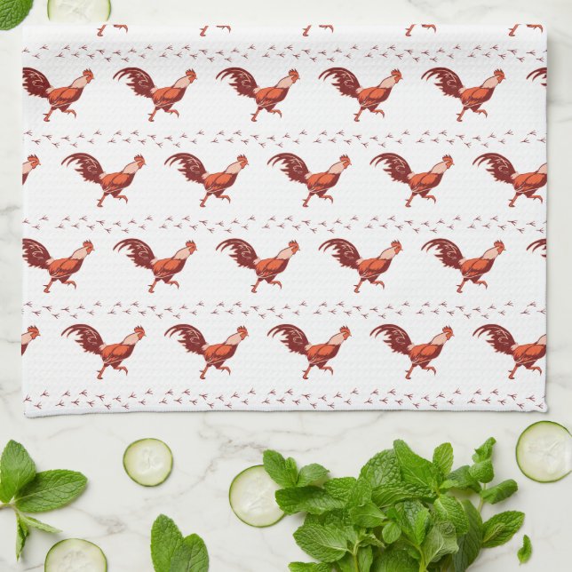 Serviette de cuisine Red Rooster (Plié)