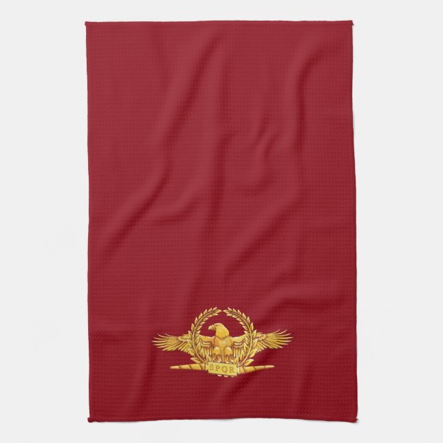 Serviette de cuisine romaine de SPQR Eagle (Vertical)