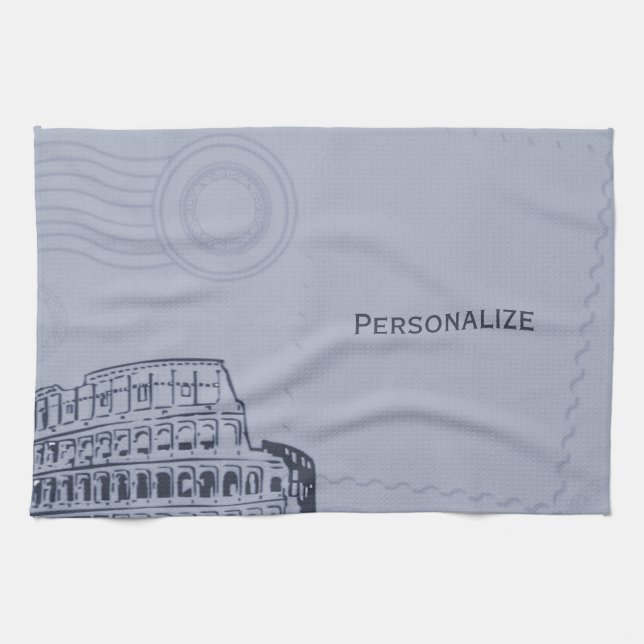 Serviette de cuisine romaine Sapphire (Horizontal)