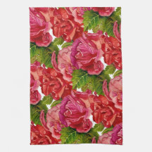 Serviette de cuisine rose #2