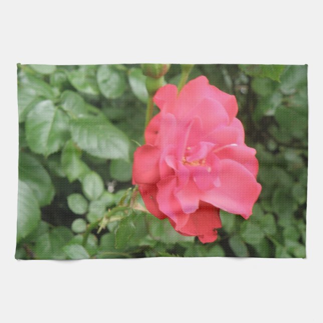 Serviette de cuisine Rose sauvage (Horizontal)