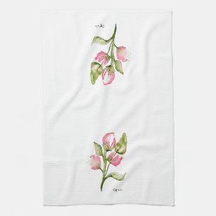 Serviette de cuisine rose Tulip ou dîner Décontrac