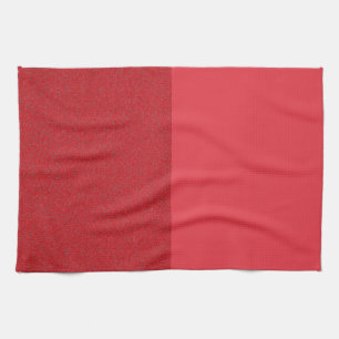 Serviette de cuisine rouge tomate à double texture