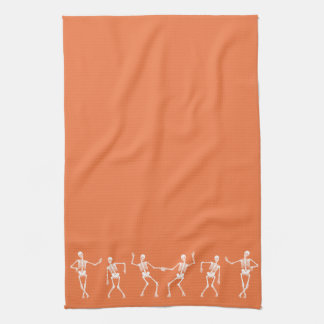 Serviette de cuisine squelettique de danse