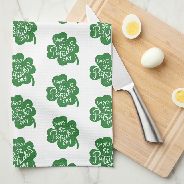 Serviette de cuisine St. Patrick (Quart Plié)