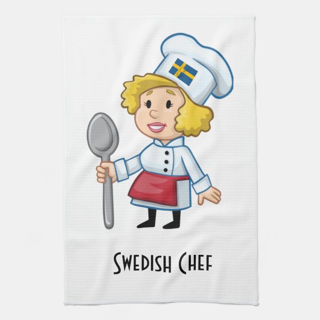Serviette de cuisine suédoise de chef (Vertical)