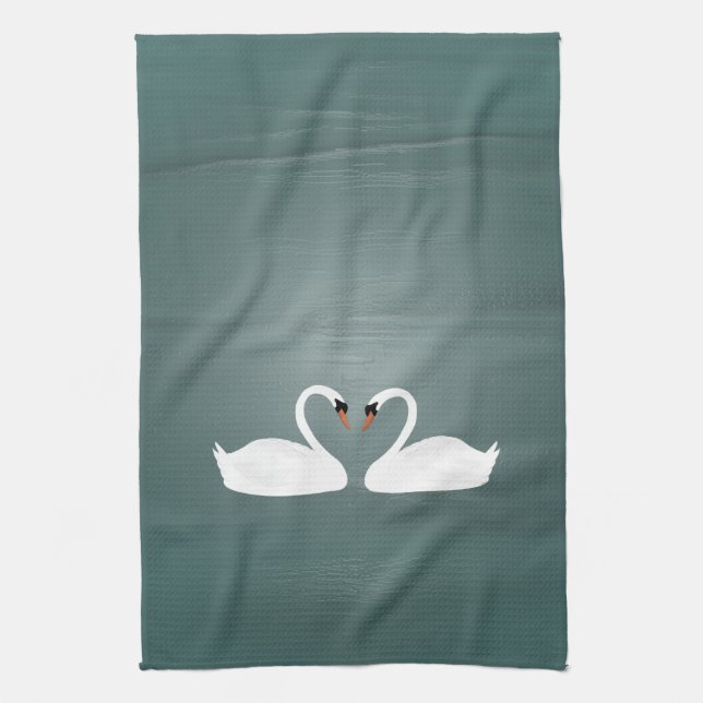 Serviette de cuisine Swans (Vertical)